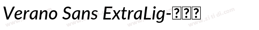 Verano Sans ExtraLig字体转换